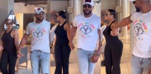 Actor Bolanle Ninolowo and his new lover Damilola Adegbite spotted together as they reveal their ship name