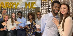 Actress Omoni Oboli overexcited as her first son Tobe gets engaged to his lover Marelle