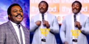 Church members react as Pastor John Anosike tell them to pay their January salaries into his account