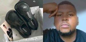 Father gets angry as son refuses to wear shoes he got him