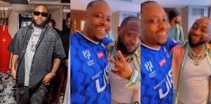 Lege Miami can't keep calm as he meets singer Davido for the first time