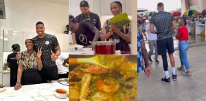 Reactions as Chef Hilda Baci hosted basketballer Giannis Antetokounmpo and his team, cooks for them