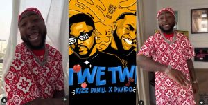Singer Davido stuns many as he releases his verse on Kizz Daniel's Twe Twe remix