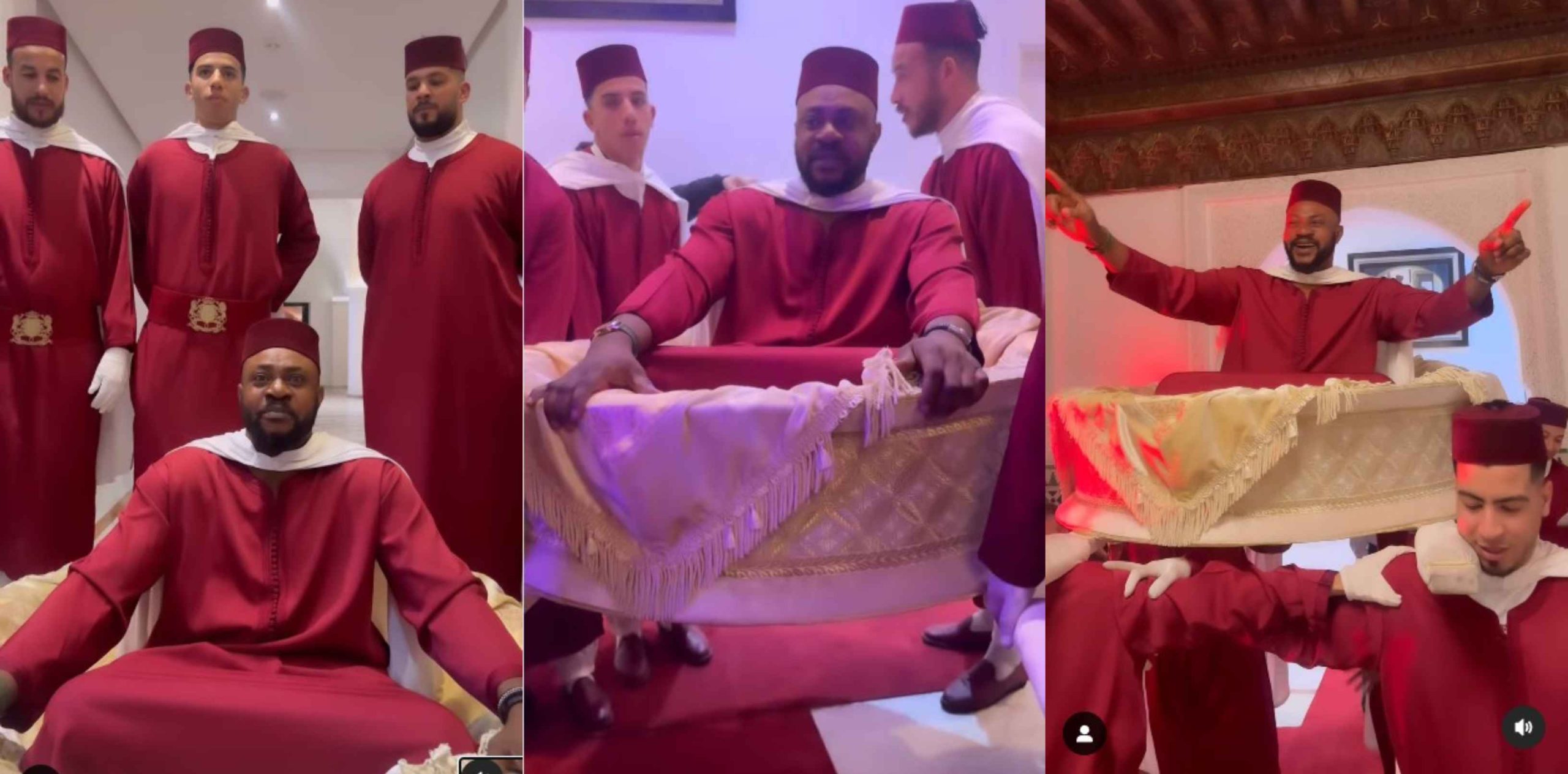 Actor Odunlade Adekola receives royal treatment in Morocco