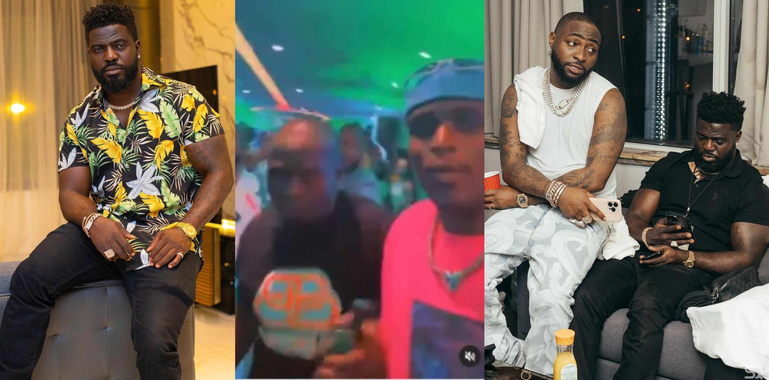 Fans react as singer Davido’s aide Lati compensated the guy he punched with N200k