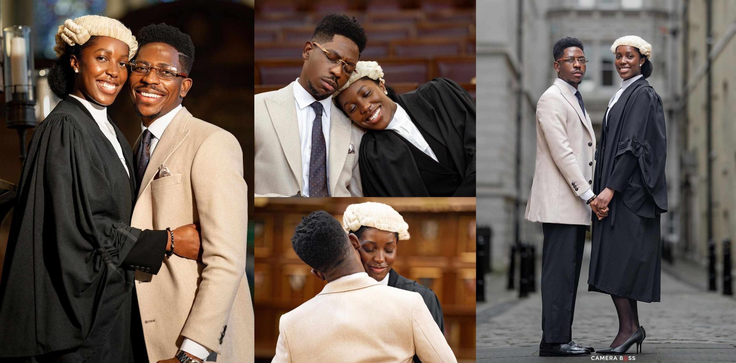 Gospel singer Moses Bliss stuns many as he attends his fiancee Call to Bar ceremony on Valentine’s Day