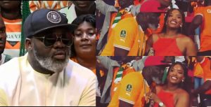 Ivorian man in viral video asking a Senegalese lady for her number during AFCON match apologises to his wife 