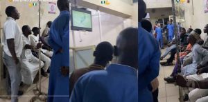 Moment doctors, nurses and patients watch Super Eagles match