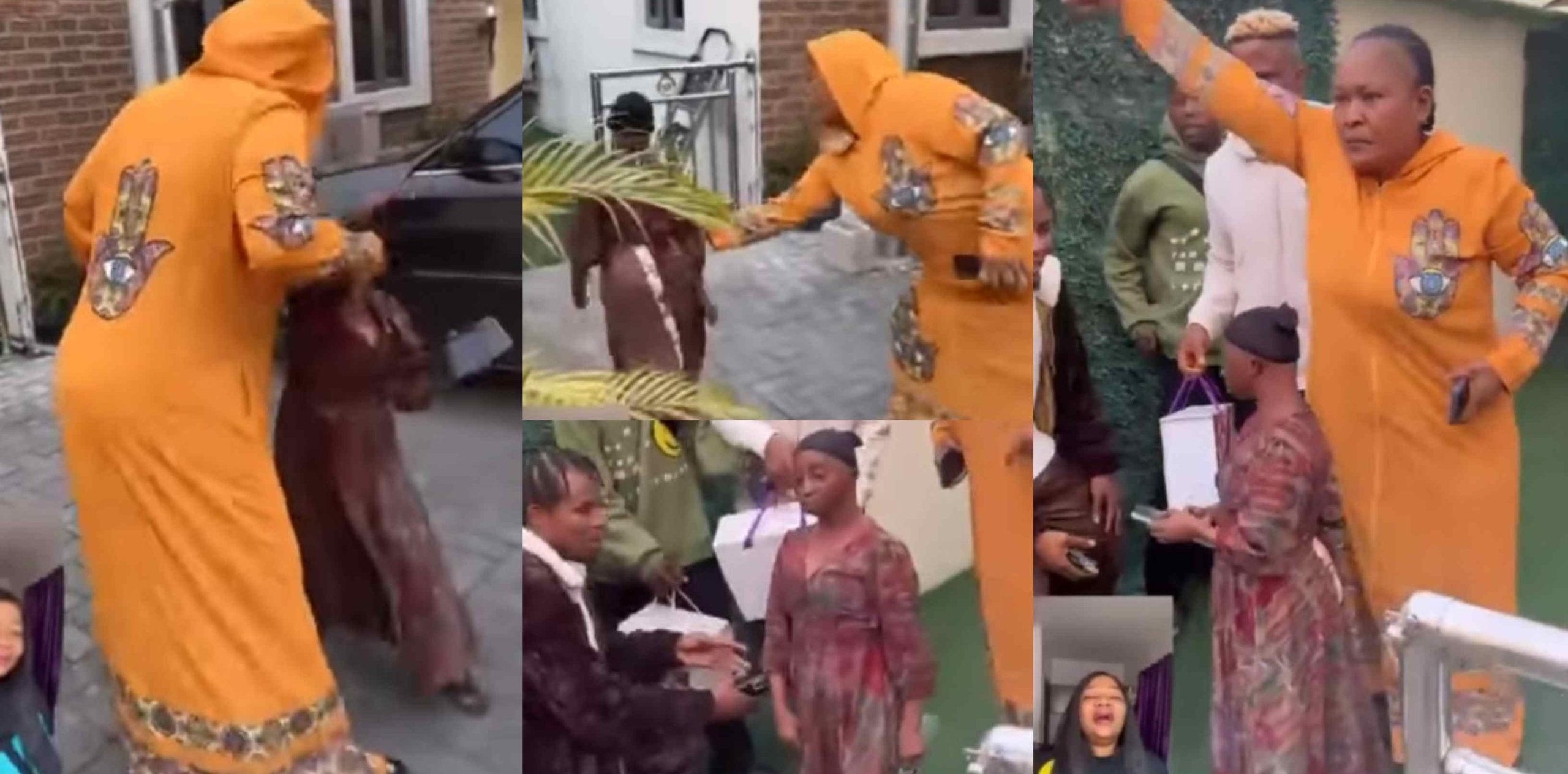 Mummy Dollarz throws Aunty Ramota out of her house for refusing to greet her