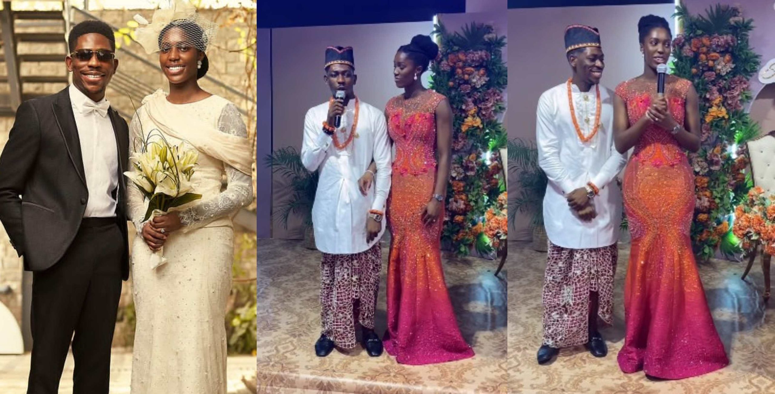 Moment Moses Bliss corrects MC at his wedding in Ghana