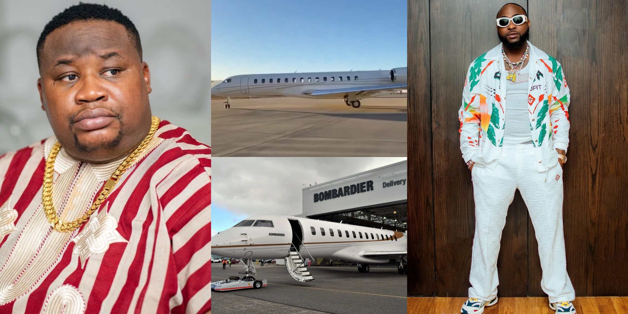 Cubana Chiefpriest reacts as his bestie Davido bought a N102billion Jet 