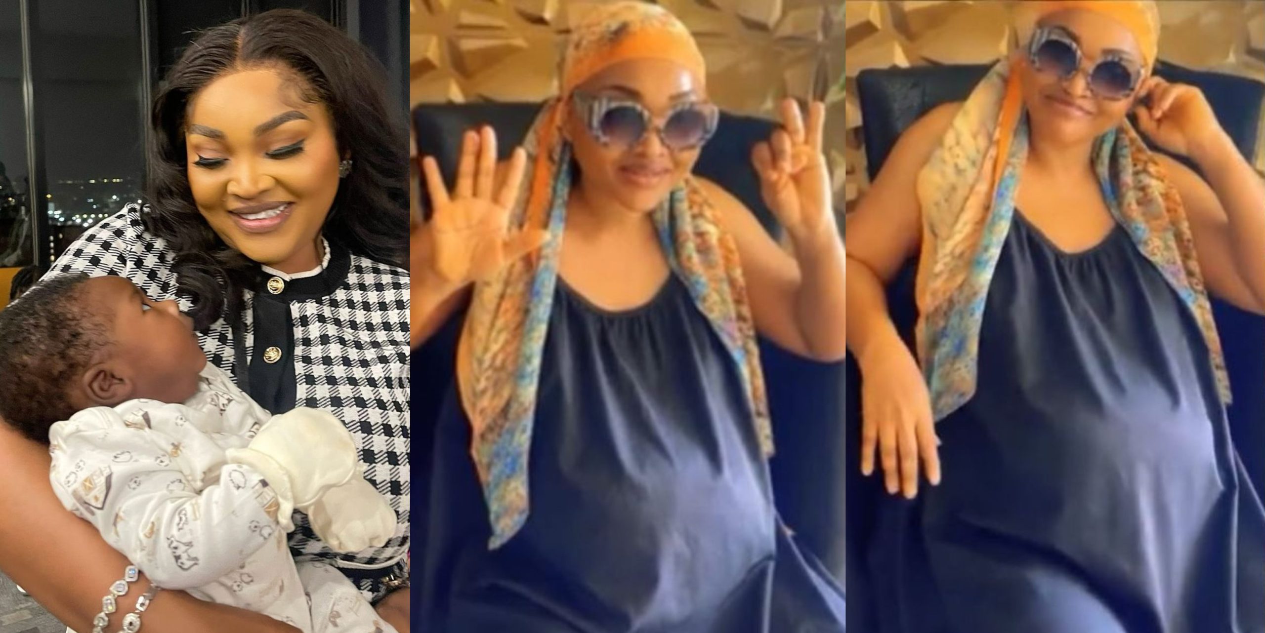 Mixed reactions as actress Mercy Aigbe welcome newborn baby boy