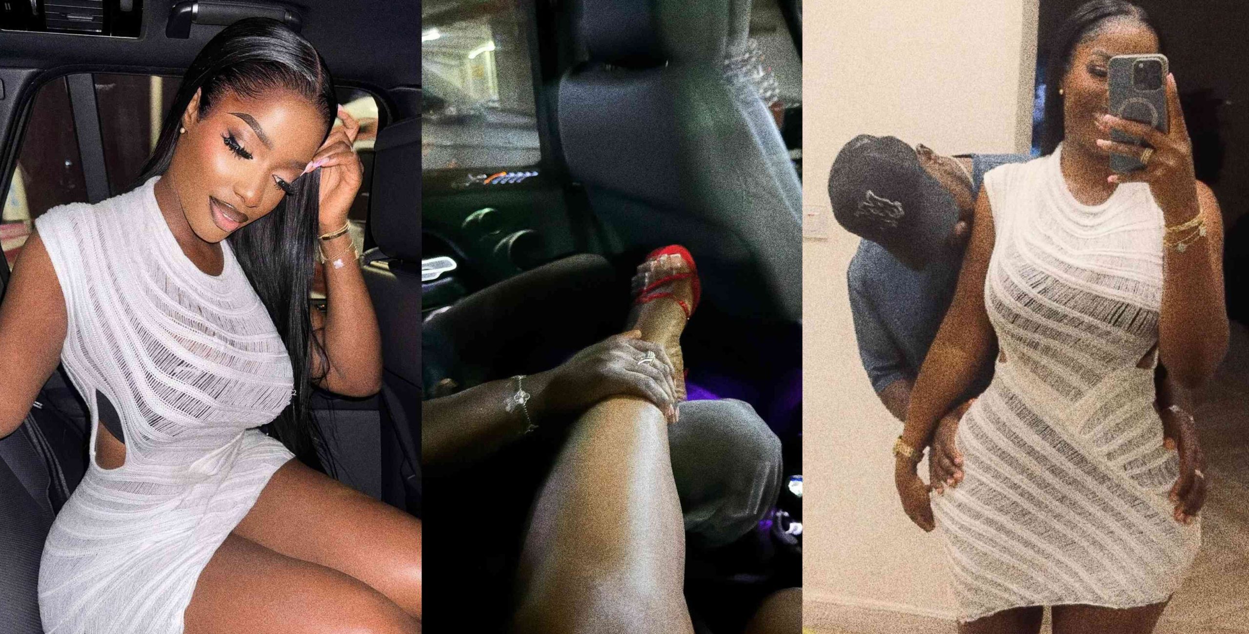 “This man dey enjoy” – Hilda Baci leaves many gushing as she shares romantic moments with her man (Photos)