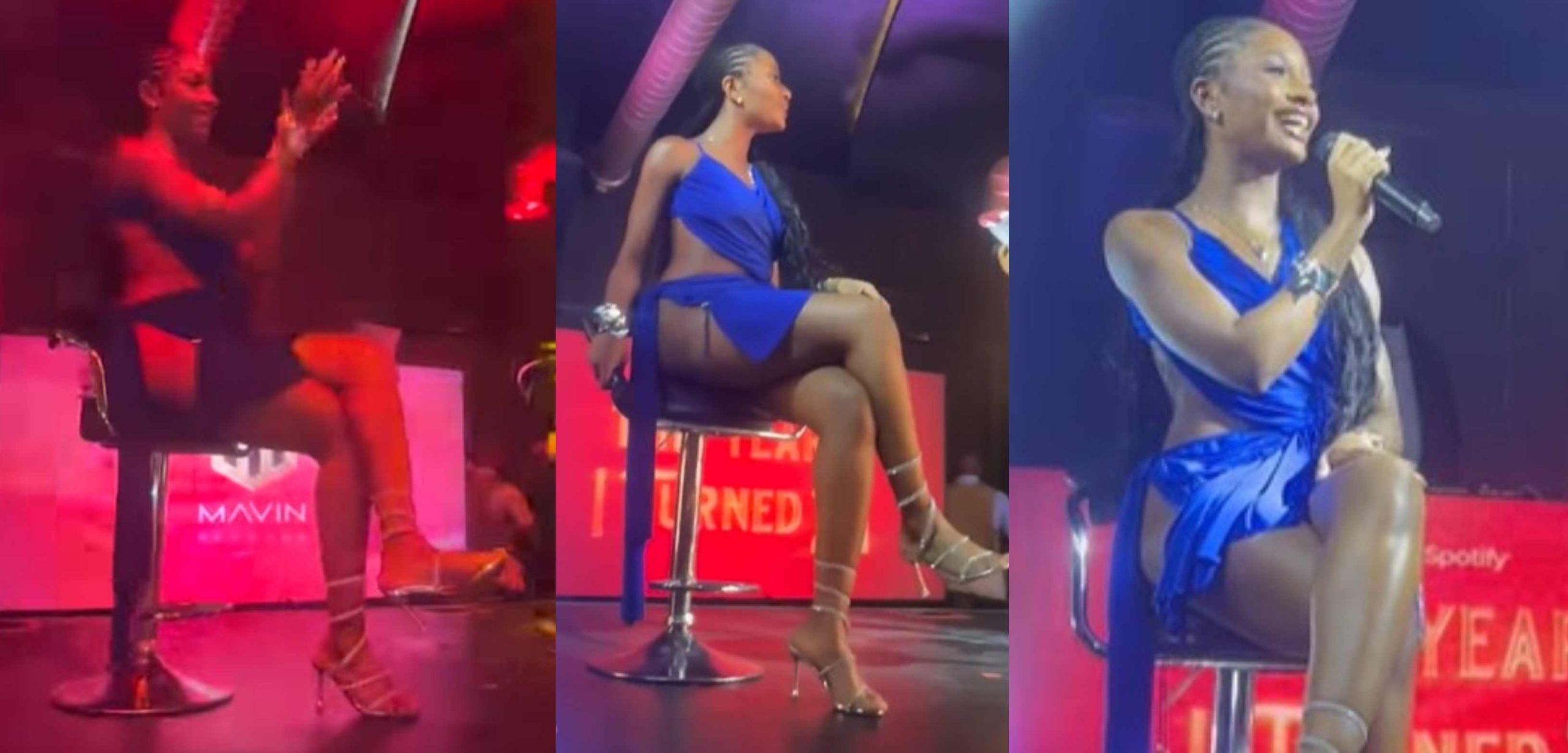 “We have seen everything, No Pqnt gang” – Reactions trail singer Ayra Starr outfit at the private listening of her album (Video)