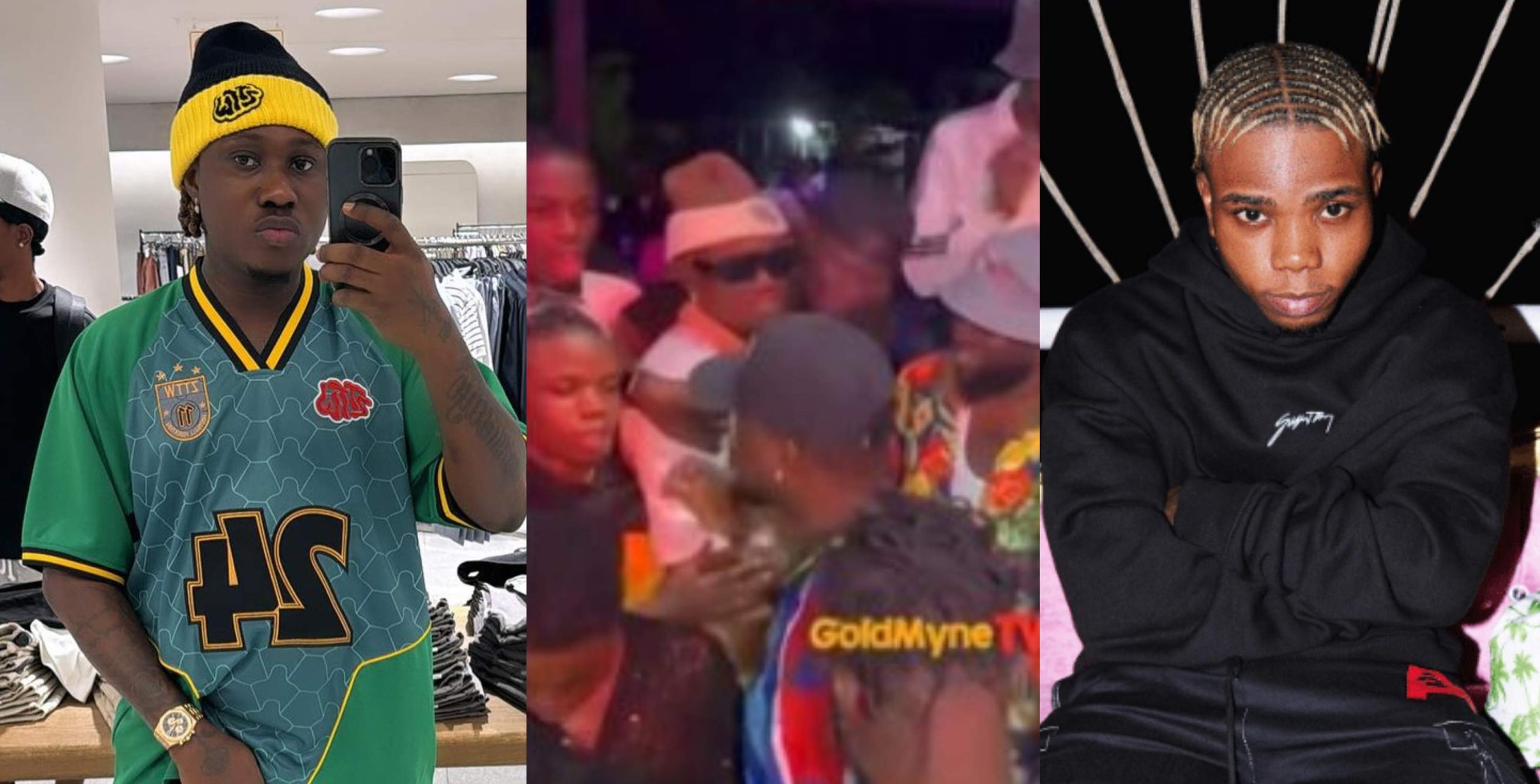 Reactions trail the moment rapper Zlatan Ibile and Lyta ignore each other at an event