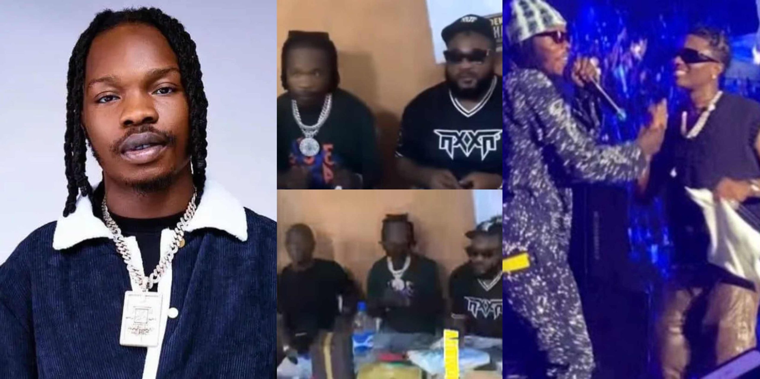 Reactions trail video of Naira Marley at event organized by transport union surfaces