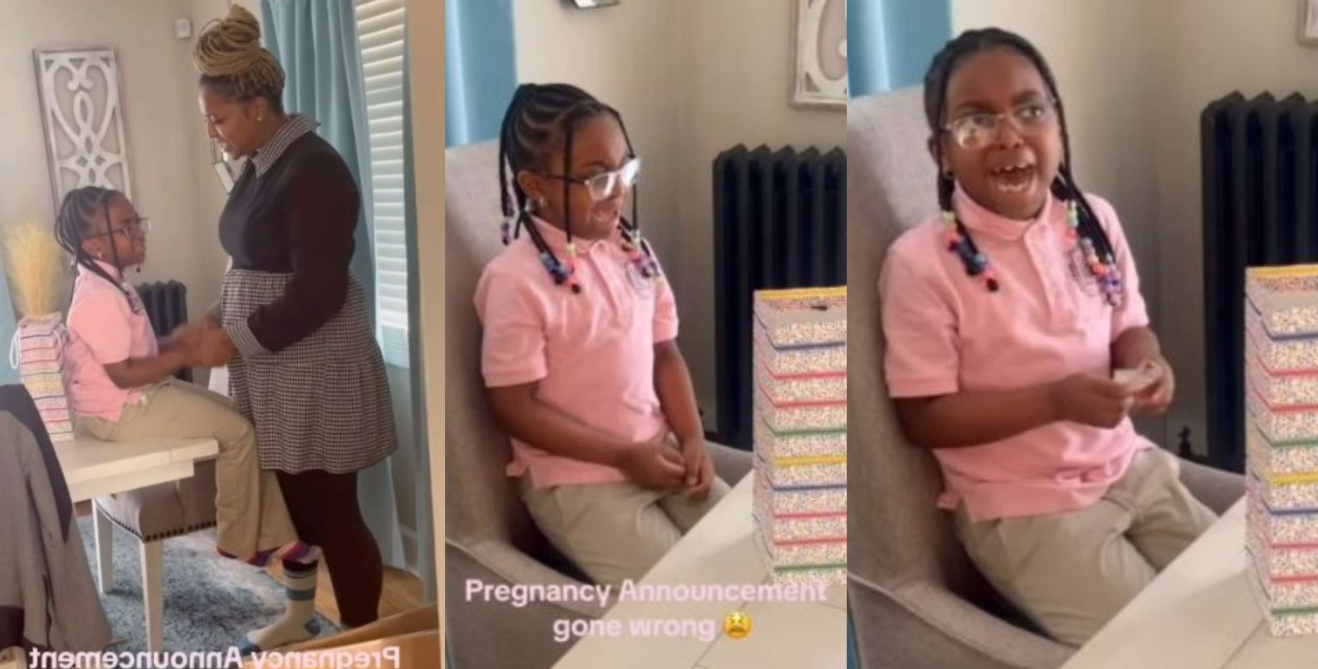 “She knows her time is up” – Moment little girl breaks down in tears after parents announce pregnancy [Video]