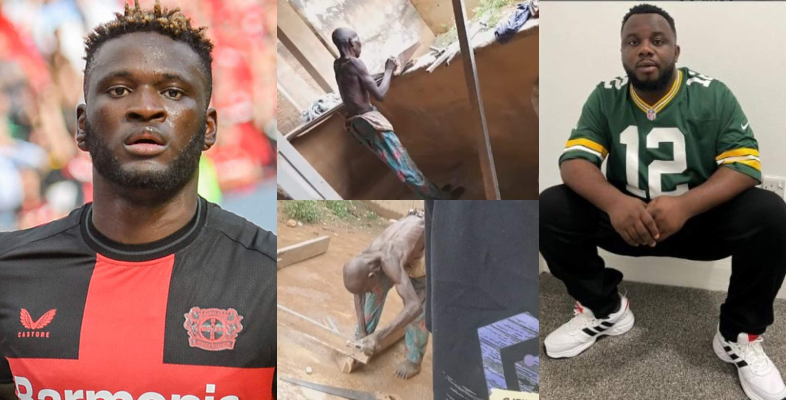 Footballer Victor Boniface, Sabinus search for viral old man working tirelessly as carpenter in emotional video