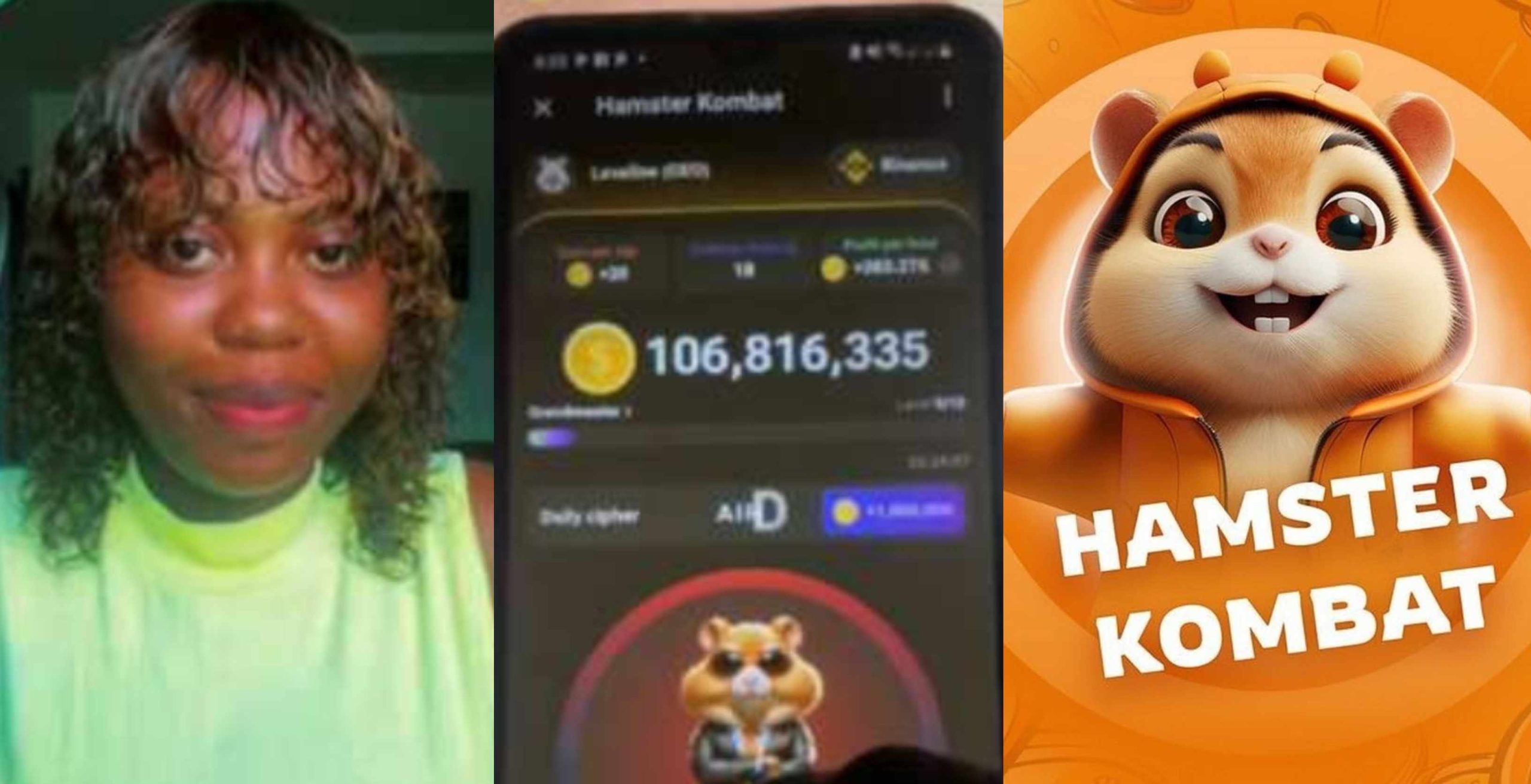 Nigerian Lady With 114 Million Hamster Kombat Coins Reveals How She Cracked Her Daily Cipher Code