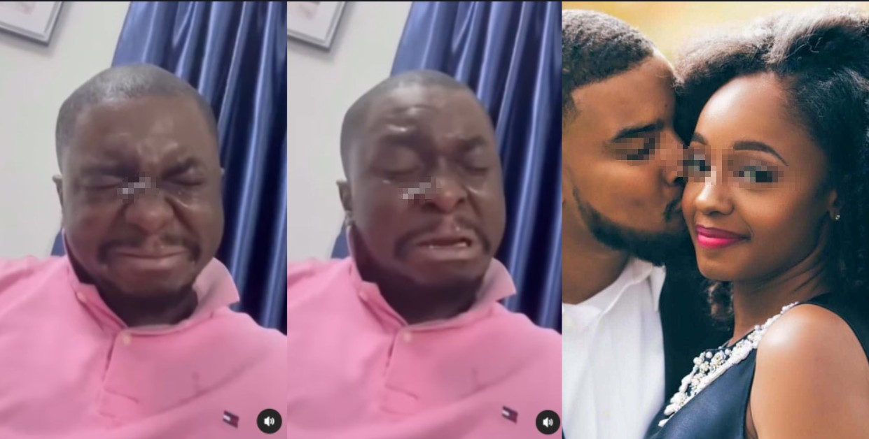 Nigerian Man in tears as lady he allegedly trained through university marries another guy