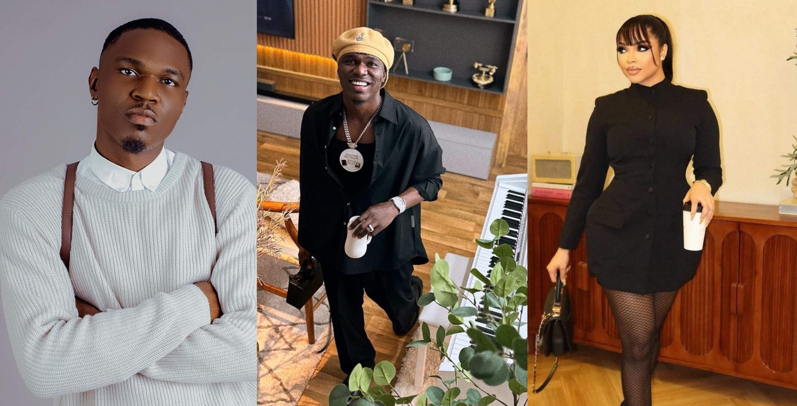 Singer Spyro queries God as he rocks matching outfits with Nengi unknowingly