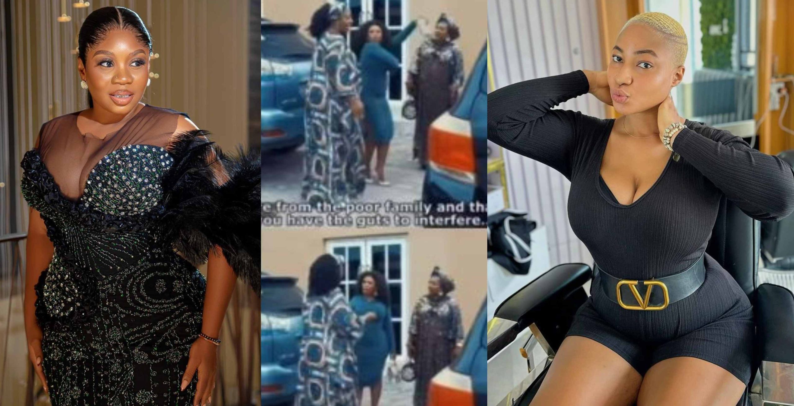 “This woman too get action” – Actress Wumi Toriola lands heavy slap on content creator Diva Gold during heated exchange (Watch)