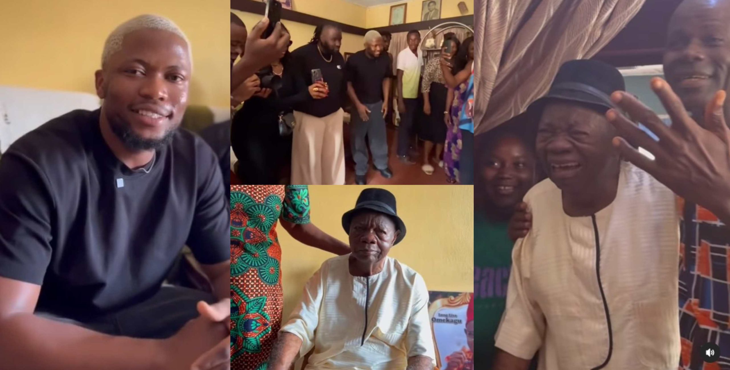 Brain Jotter says as he gives veteran singer Mike Ejeagha the sum of N2M after meeting him