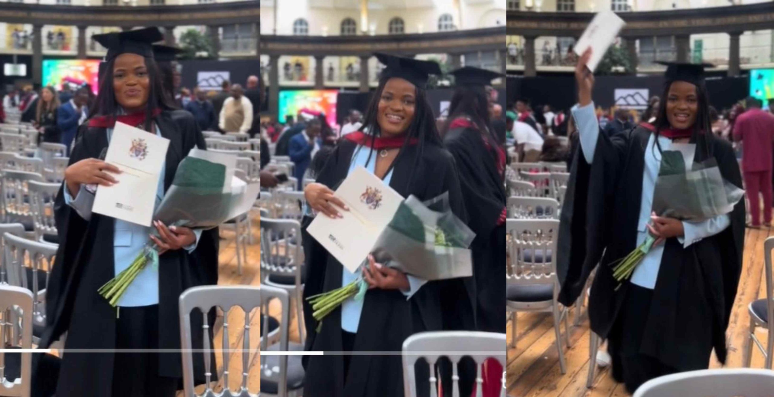 Four years after losing her nursing admission at UNN, Nigerian lady bags same degree from UK university