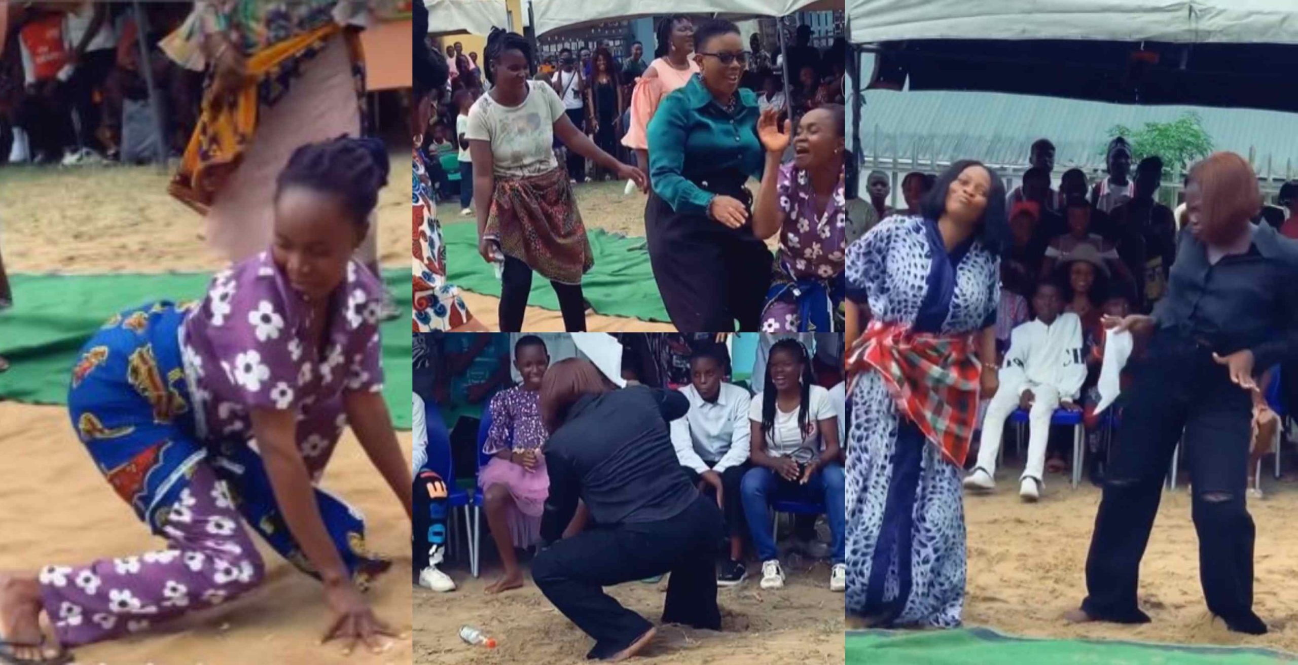 Moment Mothers compete with dance moves at children’s school after principal announces ‘no school fees’ for the winner