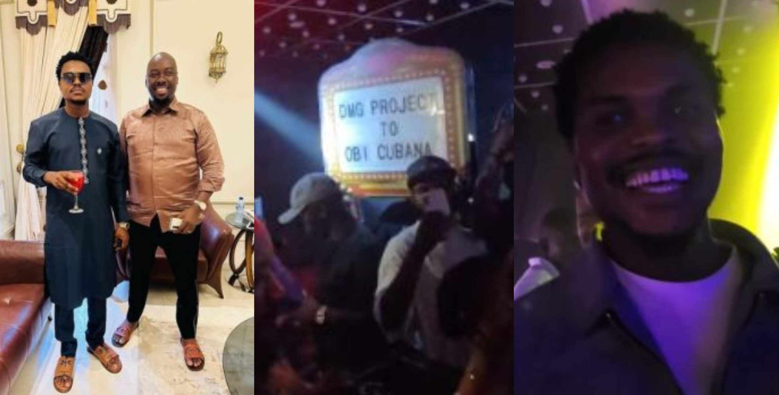 Reactions trail as Blord party with billionaire Obi Cubana at a nightclub in Abuja following his release