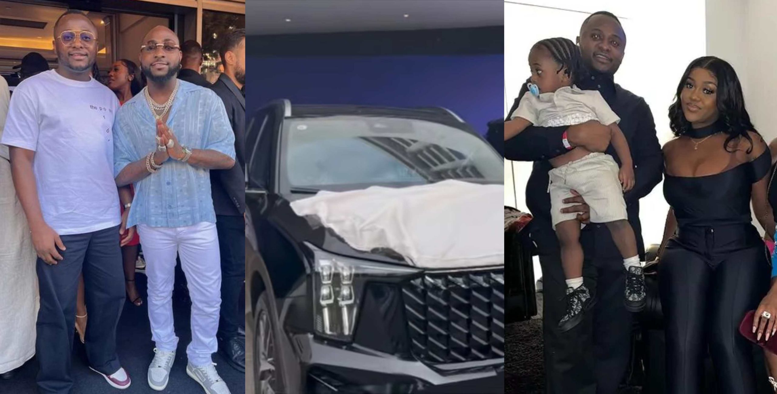 Singer Davido gifts his nanny Ubi Franklin a new car worth N68million