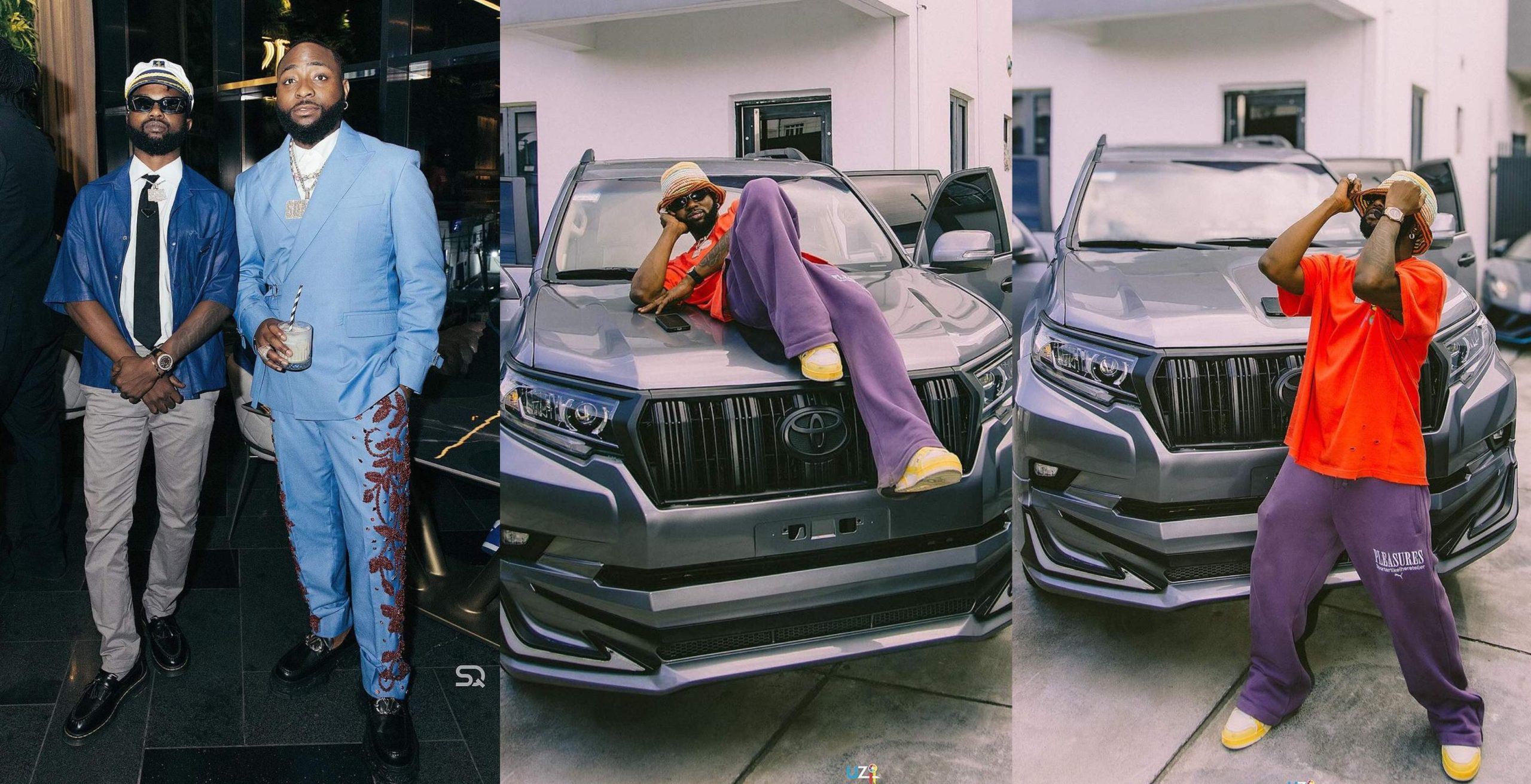 Singer Davido gifts longtime friend Deekay brand new Toyota Prado worth N70 million