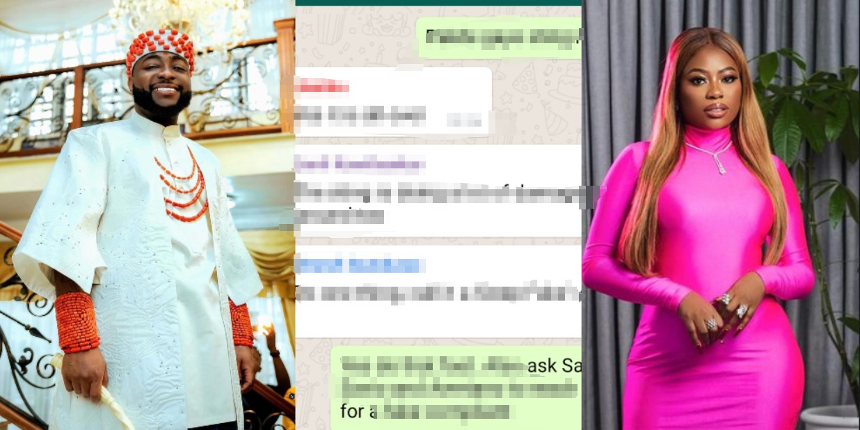 Davido tells Sophia Momodu in leaked WhatsApp amid custody battle over their daughter Imade