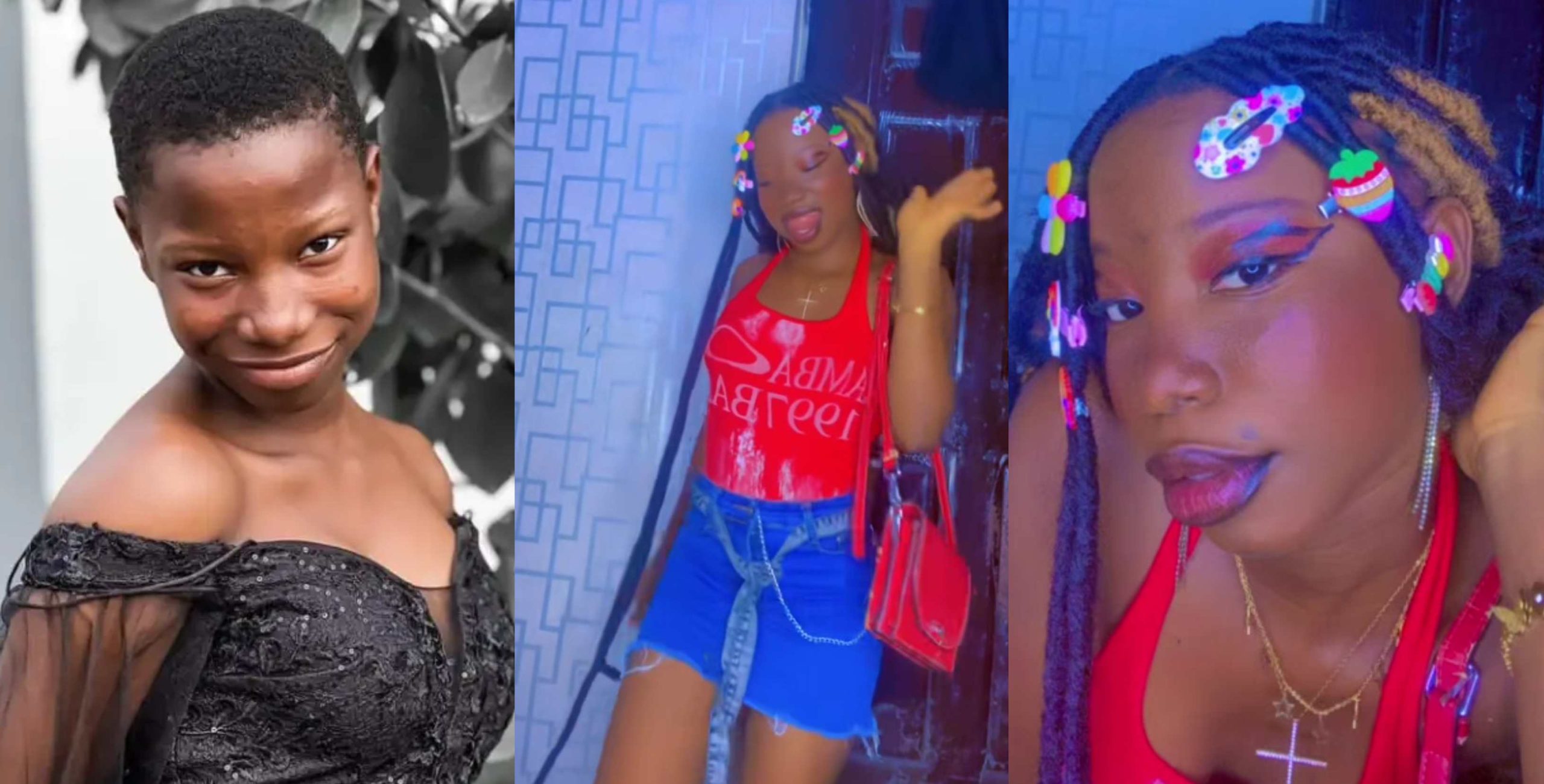 Emmanuella sparks reactions online as she jumps on Nasboi short skirt dance challenge