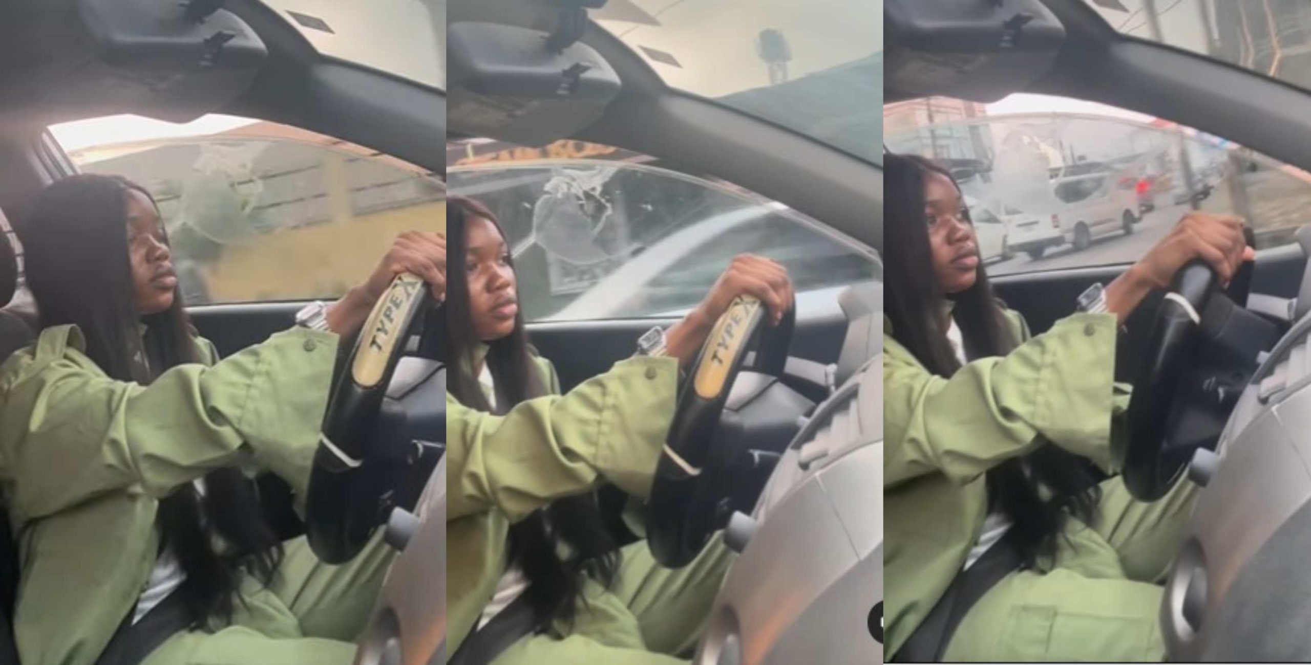 “NYSC bought me my first Car”-  Female corper who saves all her NYSC allowance buys first car (Video)