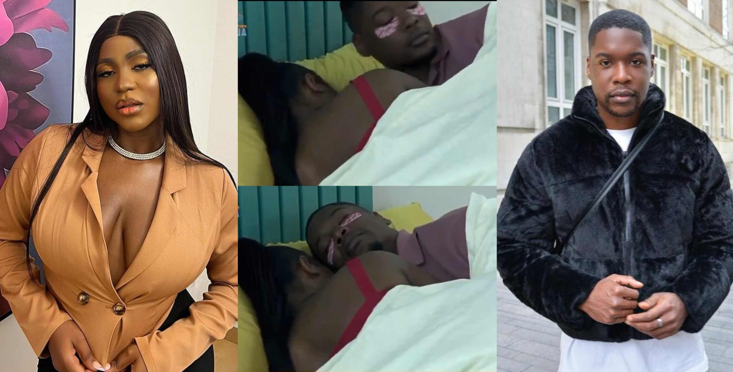 Reactions trail as BBNaija Wanni makes funny sounds under the duvet as Shaun works on her