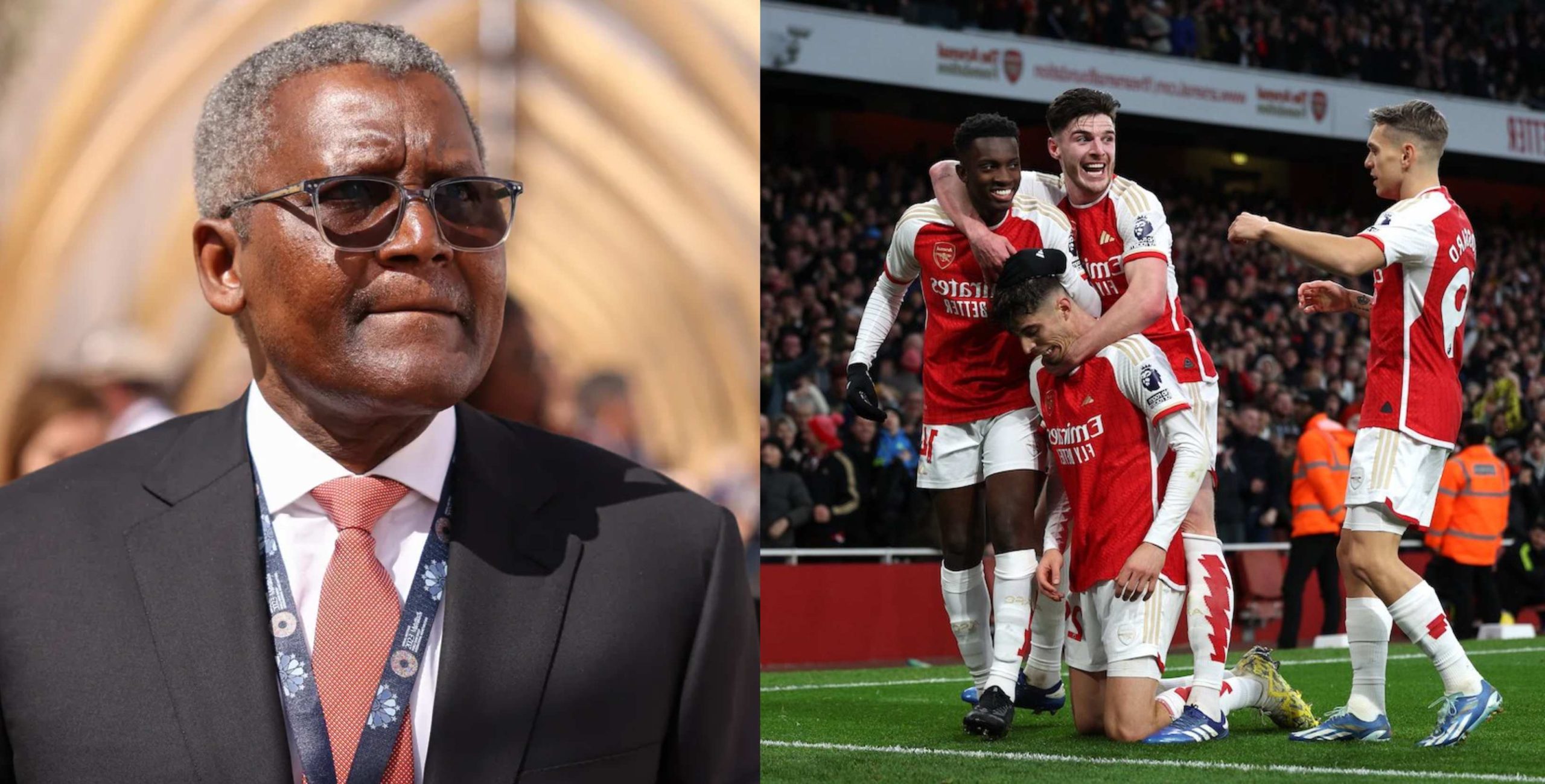 I regret not buying Arsenal Football Club – Dangote reveals in new interview