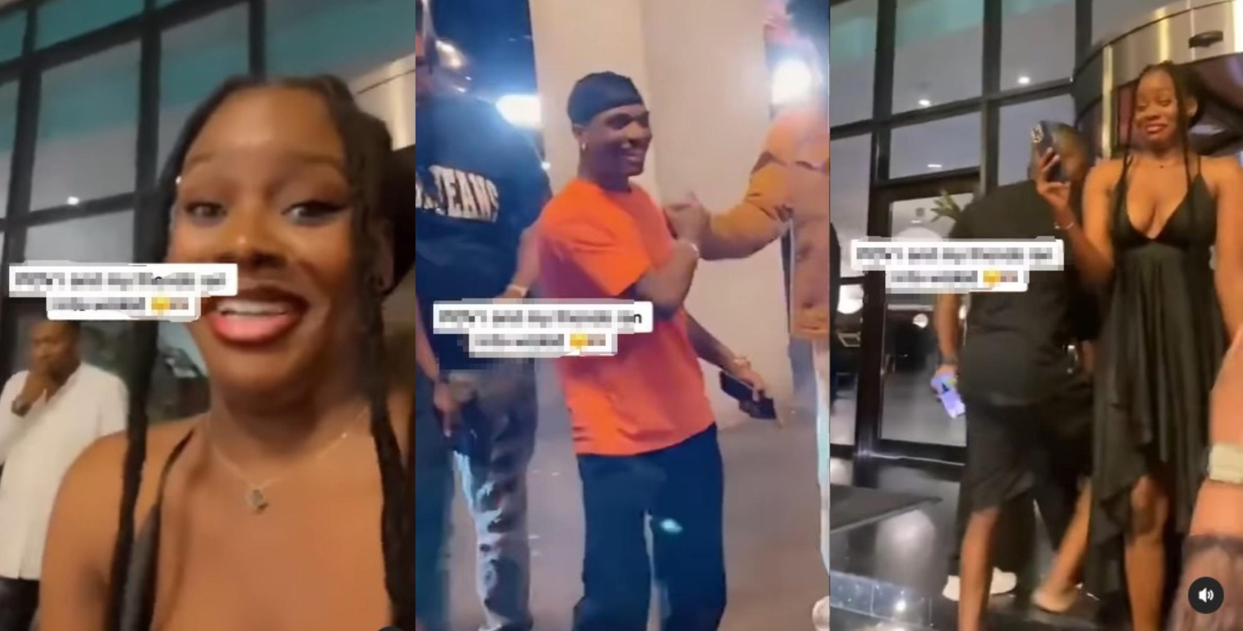 Moment Female fans lost their steeze completely as they see Wizkid for the first time