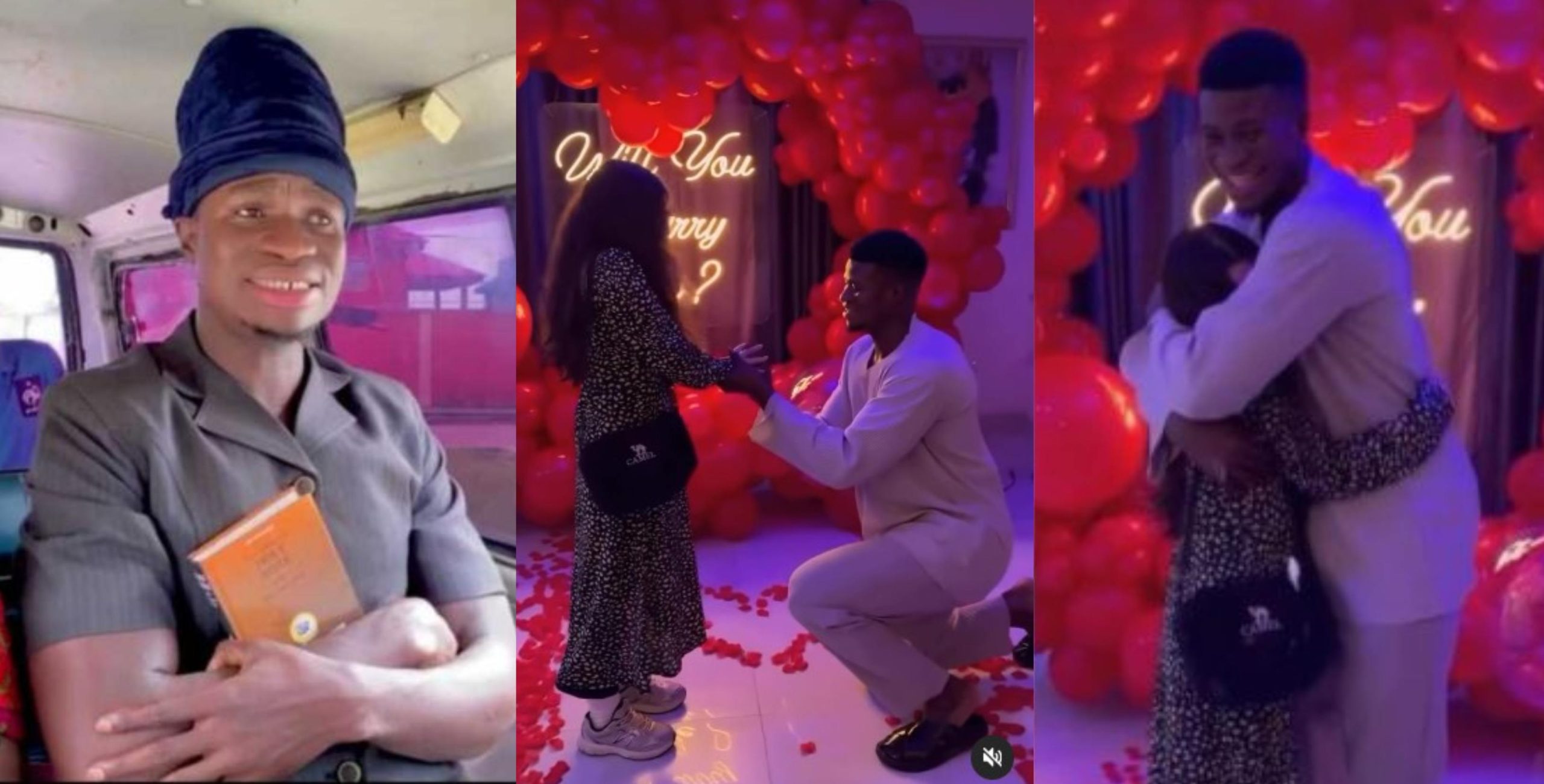 Skitmaker Zicsaloma ignores Nigerian ladies as he proposes to his Chinese gilfriend