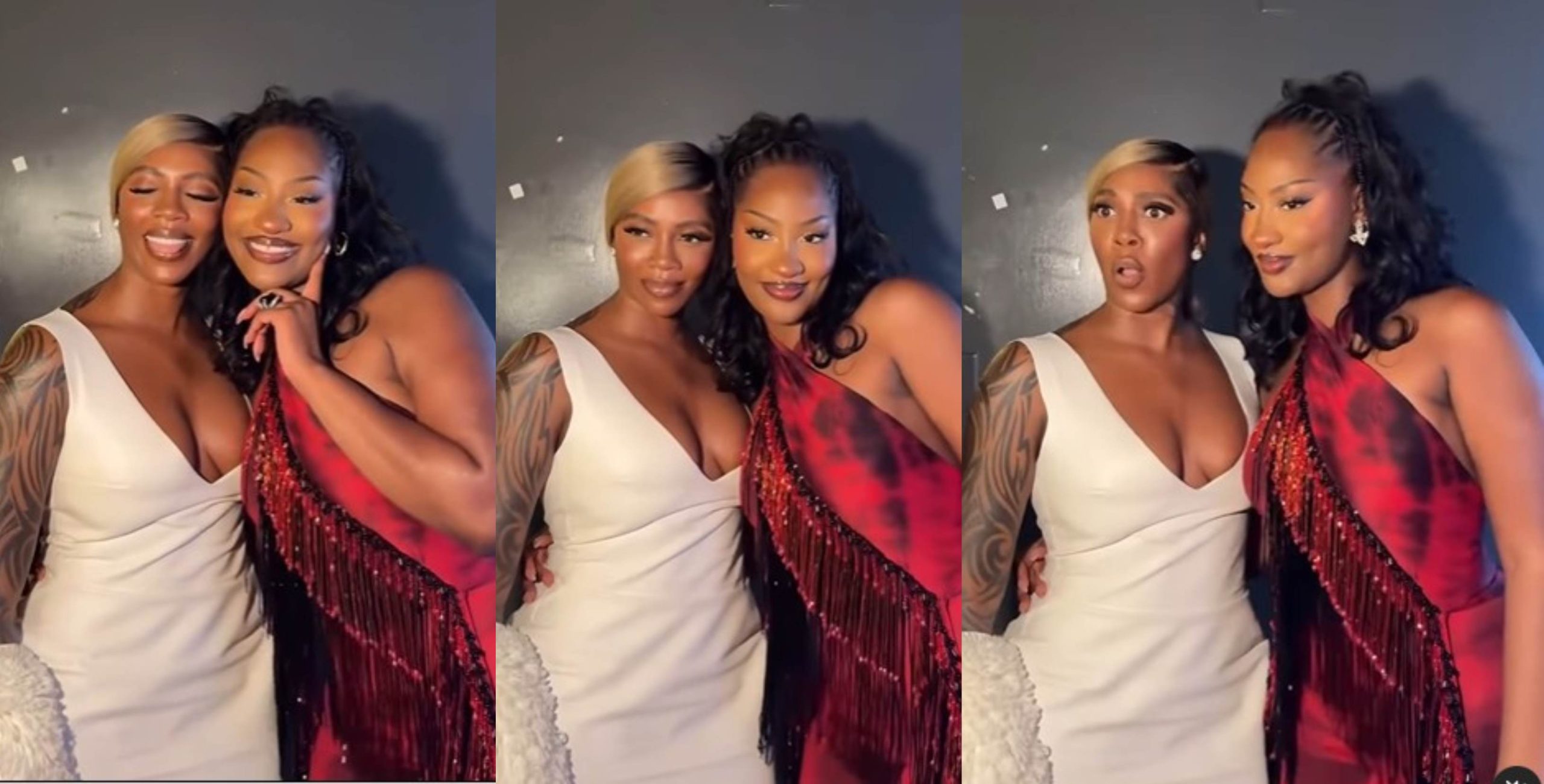 Video as Tiwa Savage and Tems link up with each other for the first time spark reactions online