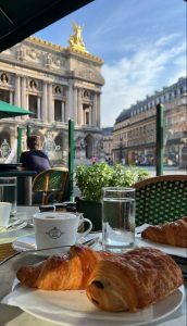 Croissant and coffee