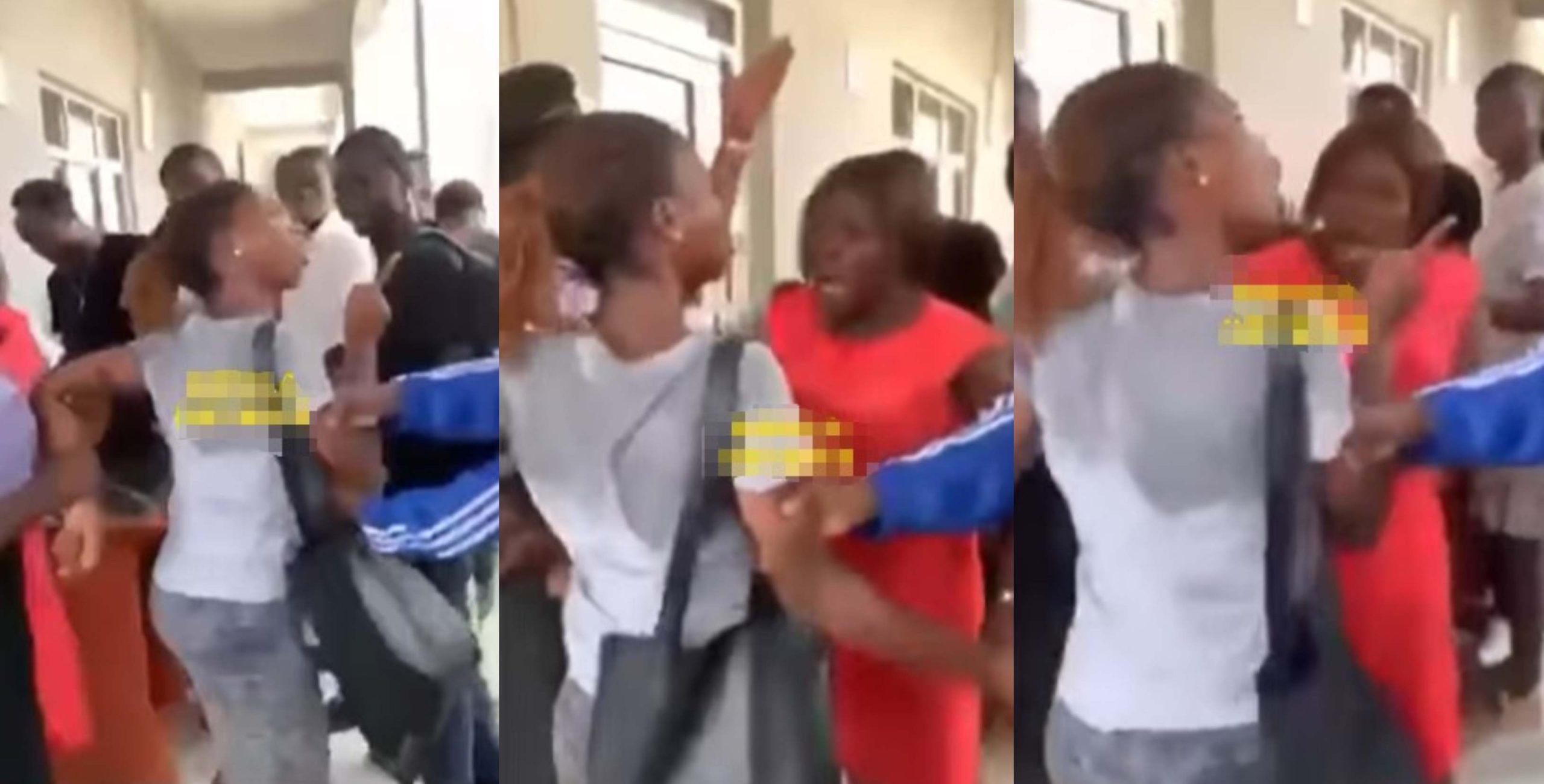 Moment 100 level female student slaps her lecturer