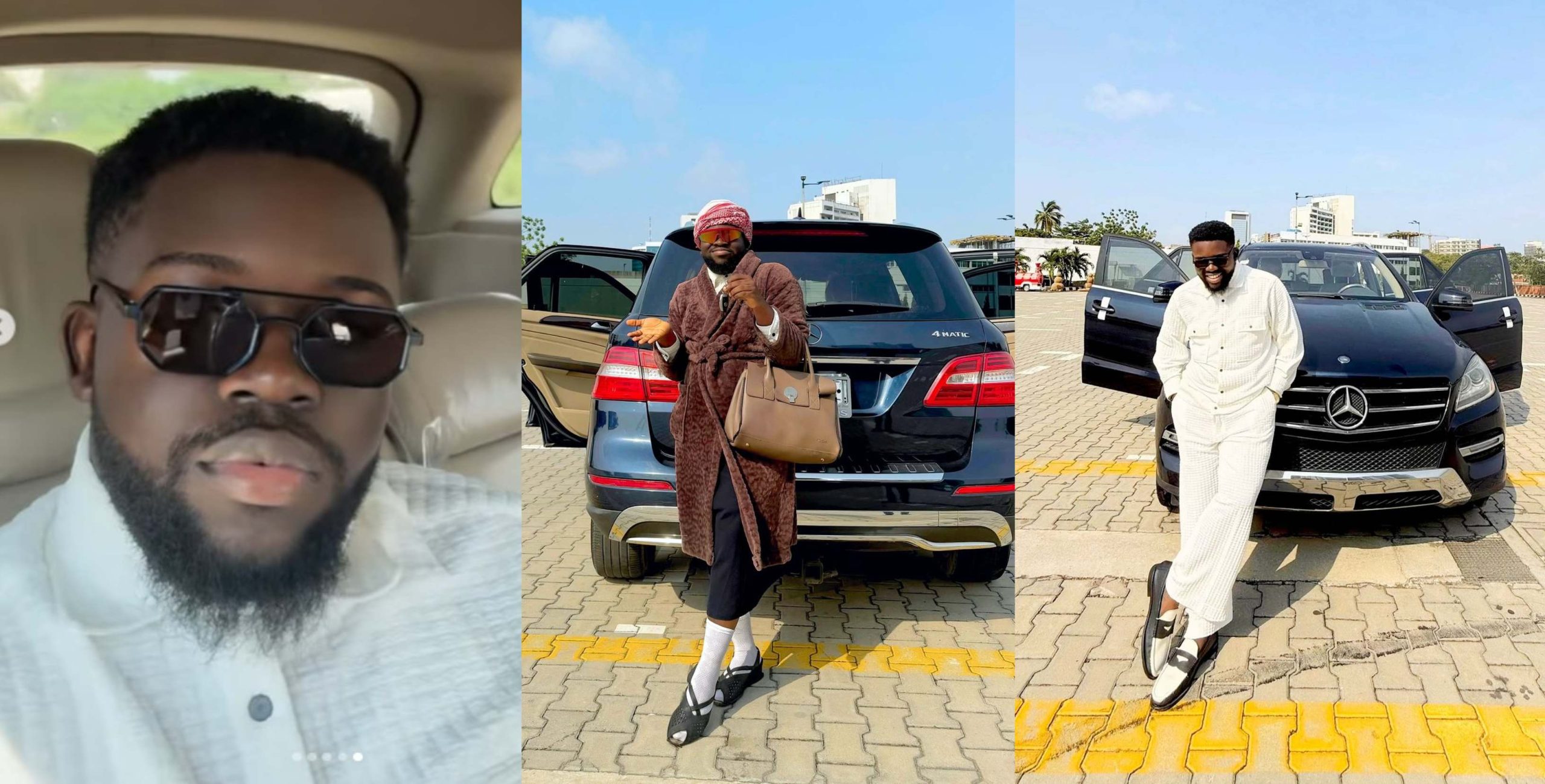 Popular skitmaker Folagade Banks splashes millions of naira on brand new Mercedes Benz