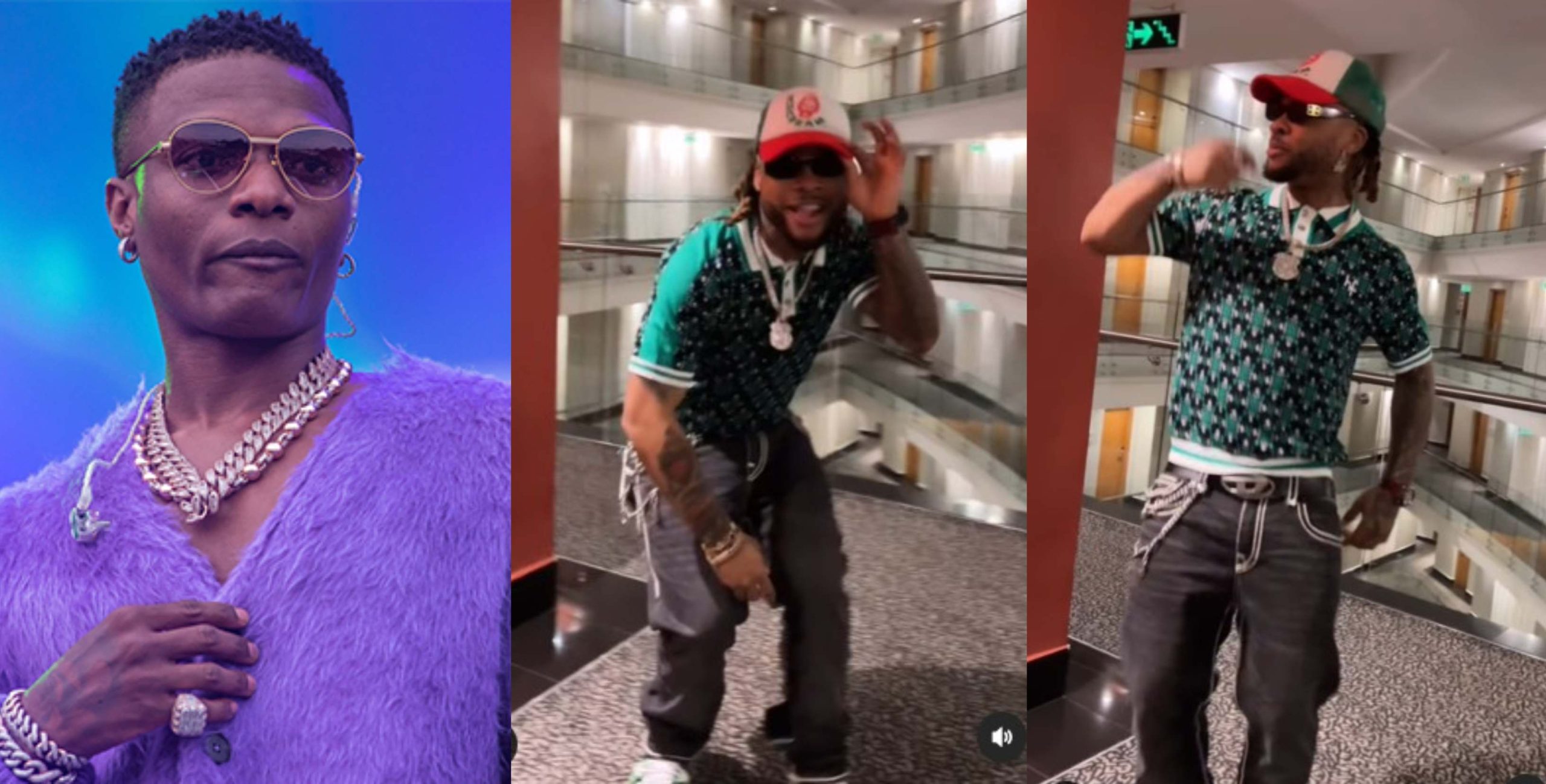 Wizkid reacts as Nigerian dancer Pocolee dances so hard to his new song “Dance”